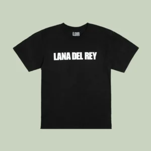 Black T-Shirt With Lana Del Rey