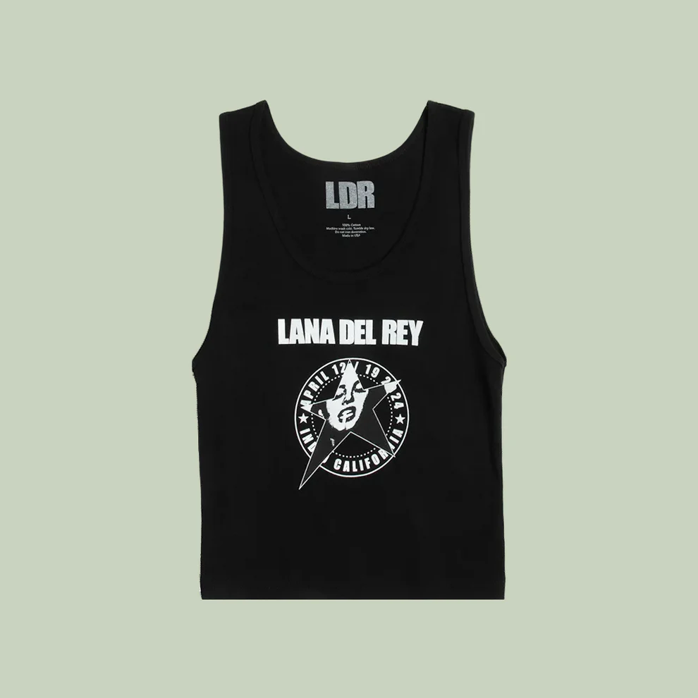 Black Tank Top Lana Del Rey
