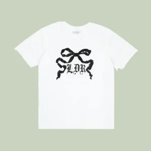 Home White T-Shirt With Ribbon