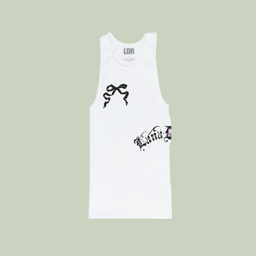 White Tank Top Lana Del Rey Merch